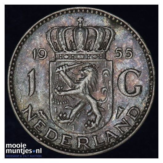 1 gulden - Wilhelmina - 1892 (kant B)