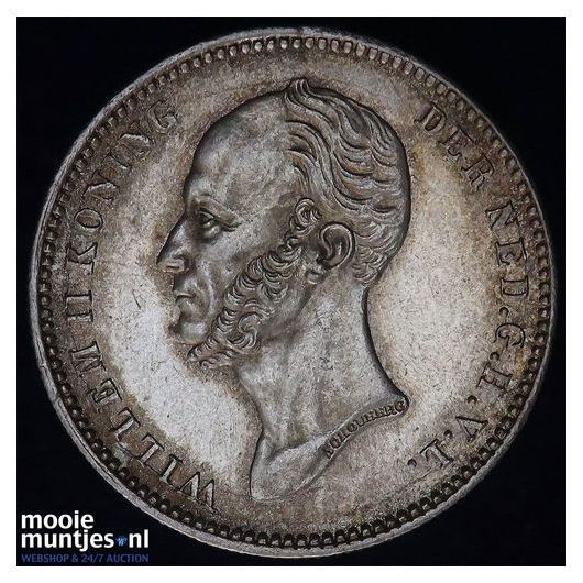 25 cent - Willem I - 1823 over 22 (kant B)