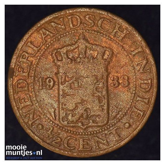 Nederlands-Indi&euml; - &frac12; cent - 1945 (kant A)
