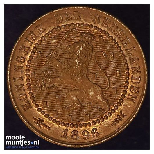 1 cent - Willem III - 18 (kant A)