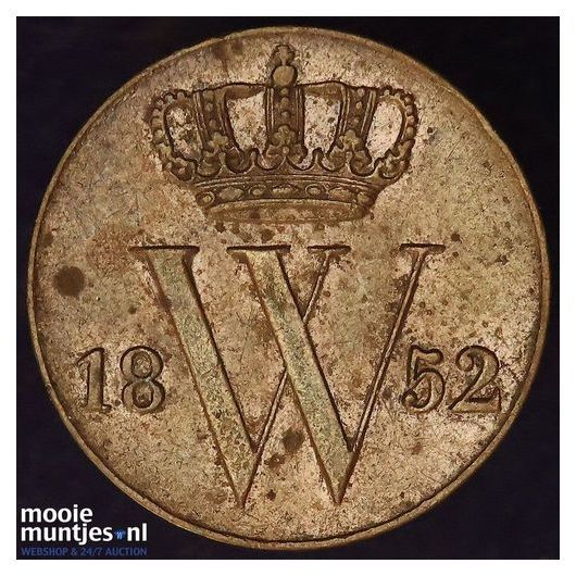 &frac12; cent - Willem III - 1876 (kant A)