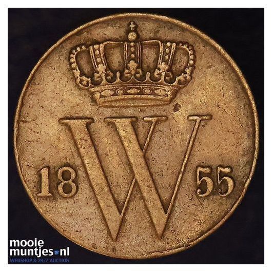 &frac12; cent - Willem III - 1876 (kant A)