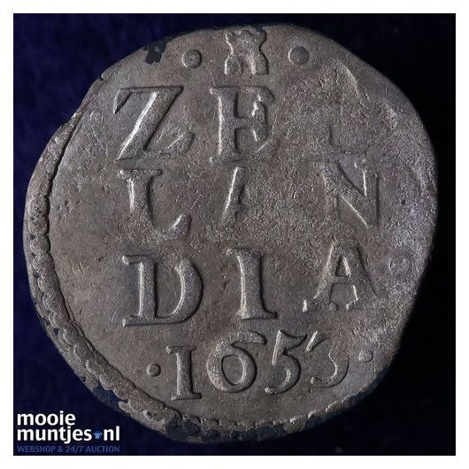 Zeeland - Dubbele stuiver - 1653 (kant A)