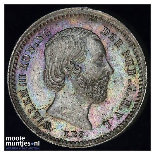 5 cent - Willem III - 1850 (kant B)