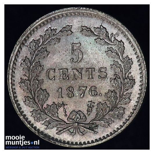 5 cent - Willem III - 1850 (kant A)
