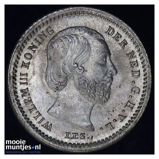 5 cent - Willem III - 1850 (kant B)