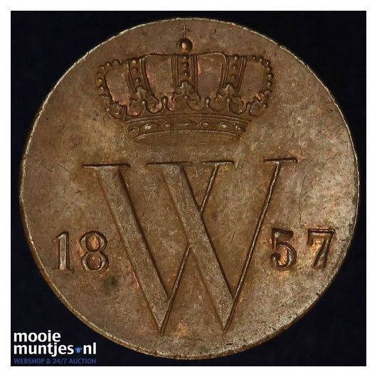 &frac12; cent - Willem III - 1876 (kant A)