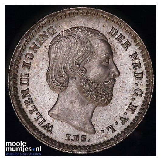 5 cent - Willem III - 1850 (kant B)