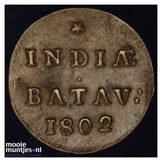 Nederlands-Indi&euml; - Duit - 1802 Holland (kant A)