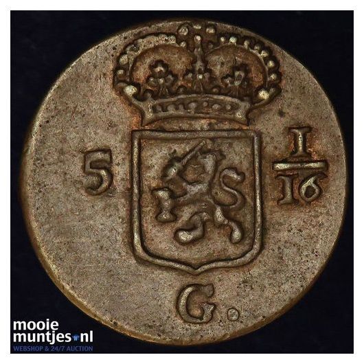 Nederlands-Indi&euml; - Duit - 1802 Holland (kant B)