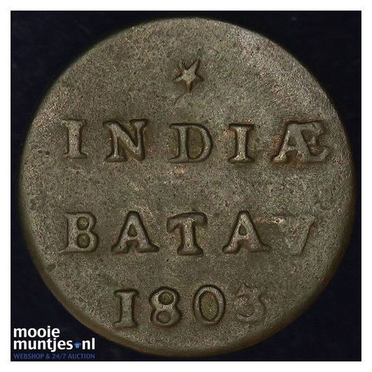 Nederlands-Indi&euml; - Duit - 1802 Holland (kant A)